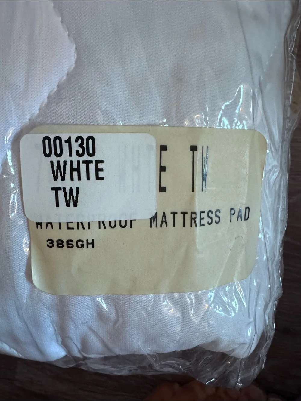 Garnet Hill Twin White Quilted Waterproof Mattress Pad